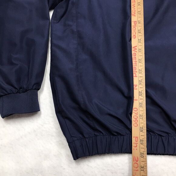 FOOTJOY Golf Windshirt Men XL Navy 1/4 Snap Elastic Waist Cuff Raglan Pullover - Picture 15 of 16